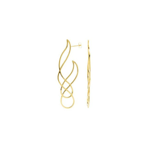 Denita Yellow Traditional Gold Earrings