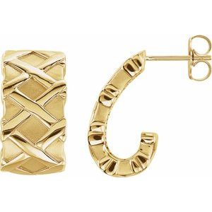 Dorete Yellow Traditional Gold Earrings