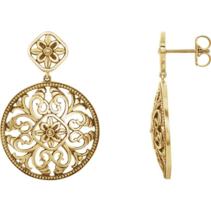Denisia Traditional Gold Earrings