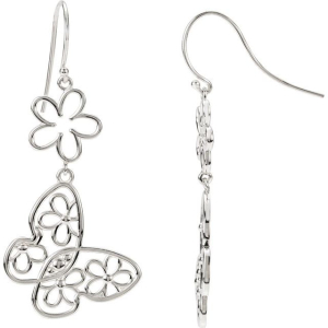 Damaris White Traditional Gold Earrings
