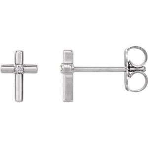 Payram Lab-Created Round cut 4 Prong  Studs Diamond Earrings