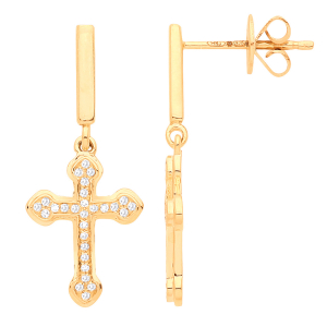 Christa Natural Drop Diamond Earrings