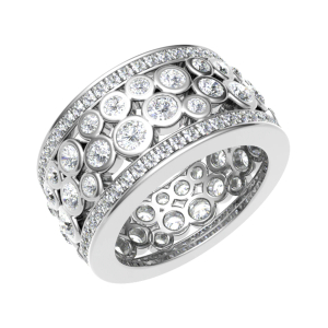 Ebbot Lab-Created Bezel  Diamond Ring