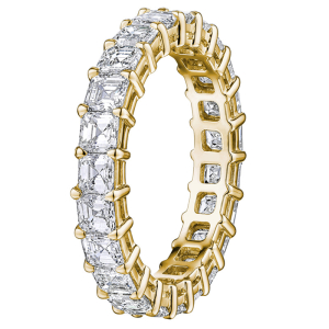 Ellyse Lab-Created Yellow Gold 4 Prong  Diamond Ring