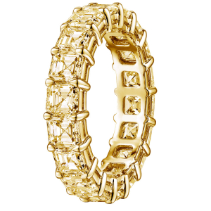 Elmeria Yellow Rose Gold 4 Prong  Diamond Ring