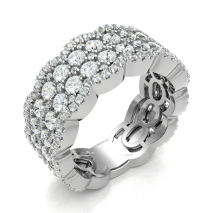 Enerstina Natural Rose Gold Prong  Diamond Ring