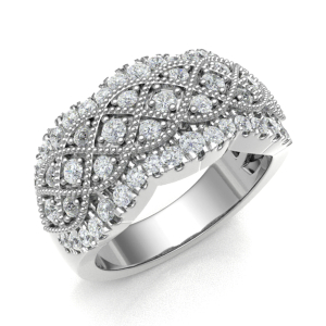 Eathelyn Lab-Created Prong  Diamond Ring
