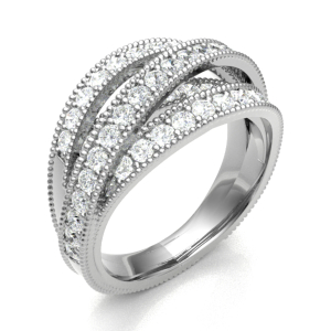 Eadwynn 1.00 Carat Lab-Created Round cut Prong  Diamond Ring