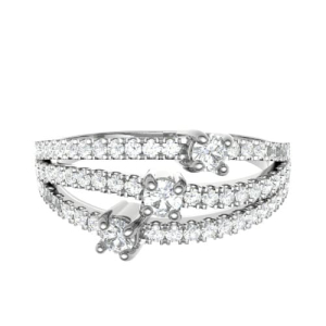 Elynor 0.40 Carat Natural Round cut Prong  Diamond Ring