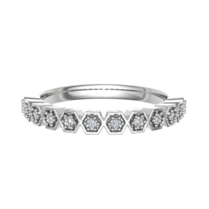 Emilly Natural Rose Gold Prong  Diamond Ring
