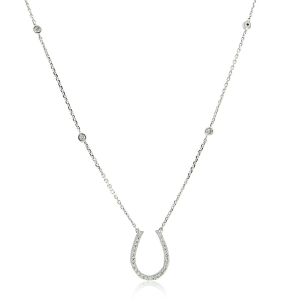 Vruddhi Natural Diamond Yellow Gold Prong Set Chain Necklace