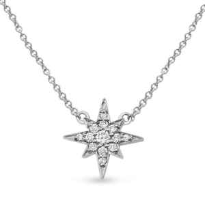 Viyan 0.17 Carat Natural Diamond Round cut Pave Set  Chain Necklace