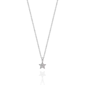 Vaarida 0.21 Carat Lab-Created Diamond Round cut Pave Set  Chain Necklace