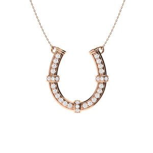 Tarini Natural Diamond Rose Gold Delicate Pendant Necklace