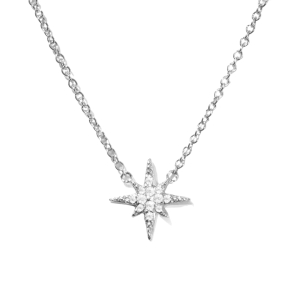 Tsega Natural Diamond Rose Gold Pave Set Cluster Pendant Necklace