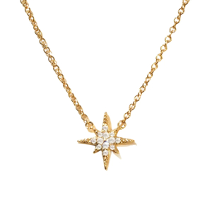 Tsega Natural Diamond Yellow Gold Pave Set Cluster Pendant Necklace