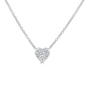Parissa Natural Diamond Heart Necklace