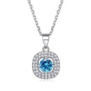 Qabila Yellow Gold 4 Prong  Necklace