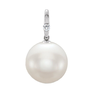 Questa Rose Gold Semi Bezel Pearl Gemstone Necklace