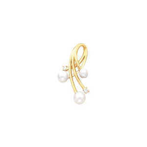 Vaanya Rose Gold 4 Prong Pearl Gemstone Necklace