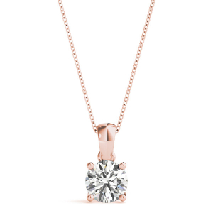 Roase Lab-Created Diamond Rose Gold Necklace