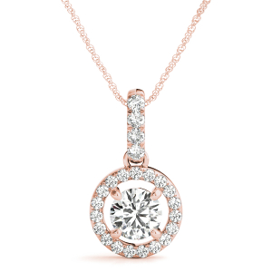 Tayja Natural Diamond Rose Gold 4 Prong 