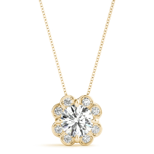Taletha Natural Diamond Yellow Gold 4 Claw Set 
