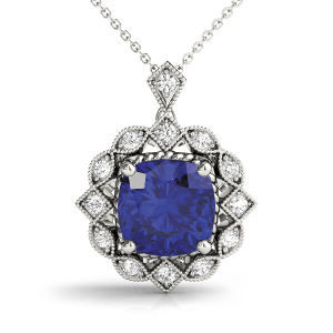 Preetha 2.00 Carat Blue Sapphire Cushion cut 4 Prong 