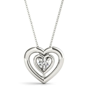Rocelin Lab-Created Diamond 3 Prong Solitaire Pendant Necklace