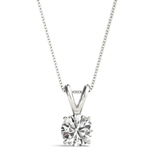 Clara Lab-Created Diamond 4 Prong Solitaire Pendant Necklace