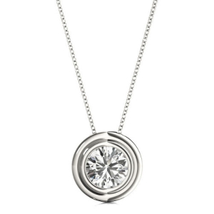 Bliss Lab-Created Diamond Solitaire Pendant Necklace