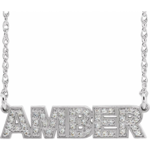Paulene Natural Diamond Pave Set Designer Pendant Necklace