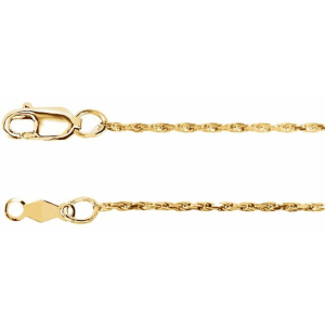 Iris Yellow Gold Chain Necklace