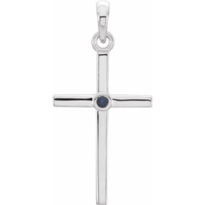 Puji 0.03 Carat Blue Sapphire Round cut Bezel Set 