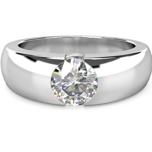 Dreda 0.10 - 0.20 Carat Lab-Created Round cut Bezel  Promise Diamond Ring