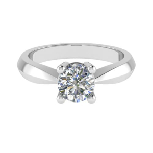 Ceana Lab-Created Round cut 4 Prong  Solitaire Diamond Ring