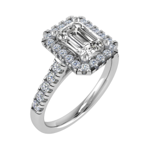 Mylah Lab-Created Diamond Halo Engagement Ring