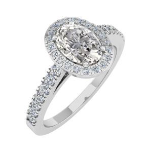 Kapri Lab-Created Oval cut 4 Prong  Everyday Diamond Ring