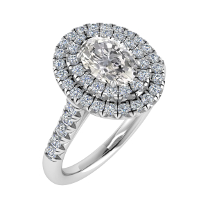 Maisie Lab-Created 4 Prong Cluster Diamond Ring