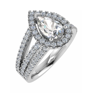 Merlin Lab-Created Yellow Gold 3 Prong Everyday Diamond Ring