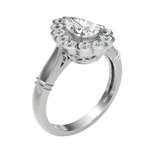 Marinus Lab-Created 3 Prong Cluster Diamond Ring