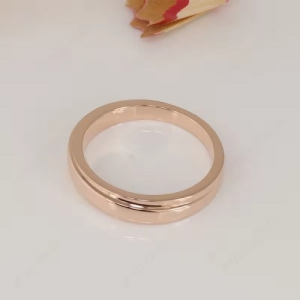 Azora Rose Gold Plain Wedding Ring for Women