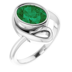Zahira Emerald  Diamond Ring