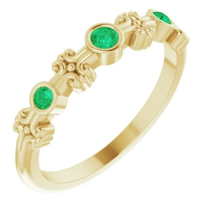 Zuriyah Emerald Yellow Gold 