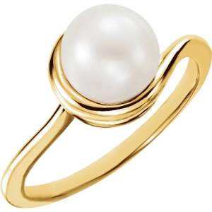 Zophai Pearl Rose Gold Gemstone Diamond Ring