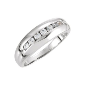 Doloris Lab-Created Bezel 7 Stone Diamond Ring
