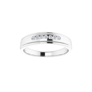 Dinalee 0.16 Carat Natural Round cut Bezel  7 Stone Diamond Ring
