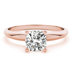 Evil Lab-Created Diamond Rose Gold Classic Solitaire Engagement Ring