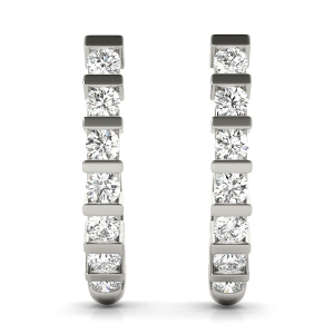 Skye Natural Hoop Diamond Earrings