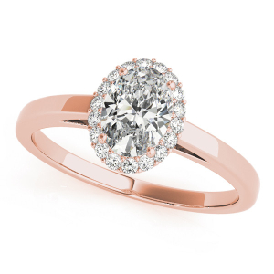 Kairi Natural Rose Gold Halo Diamond Ring